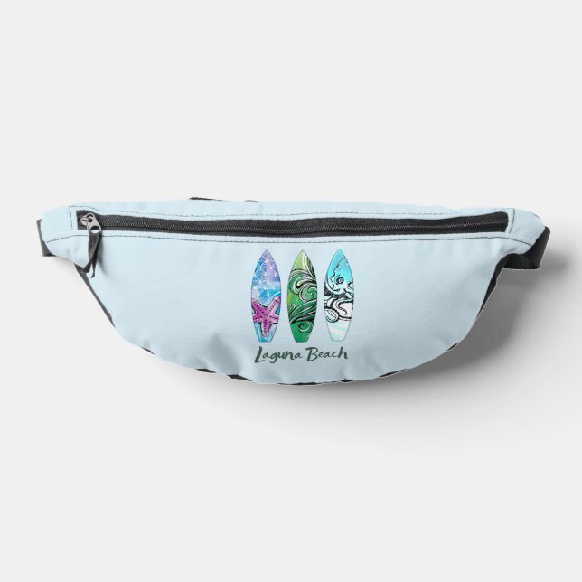 Laguna Beach California Surfboards Fanny Pack (Lay Down)