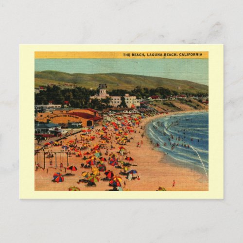 Laguna Beach California Vintage Postcard
