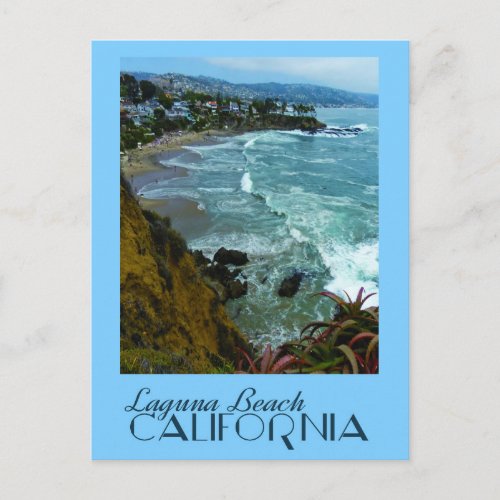 Laguna Beach California Vintage Travel Poster Post Postcard