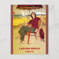 Laguna Beach California Vintage Travel Poster