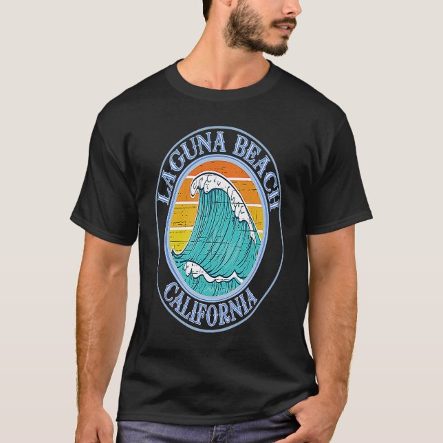 Laguna Beach California Waves T-Shirt (Front)