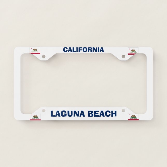 Laguna Beach Custom License Plate Frame (Front)