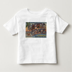 Laguna Beach, Florida - Large Letter Scenes Toddler T-shirt