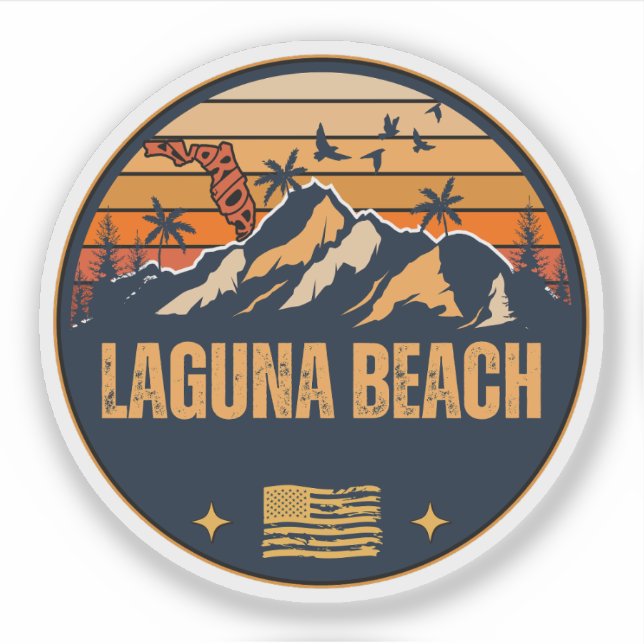 Laguna Beach, Florida  Sticker (Front)