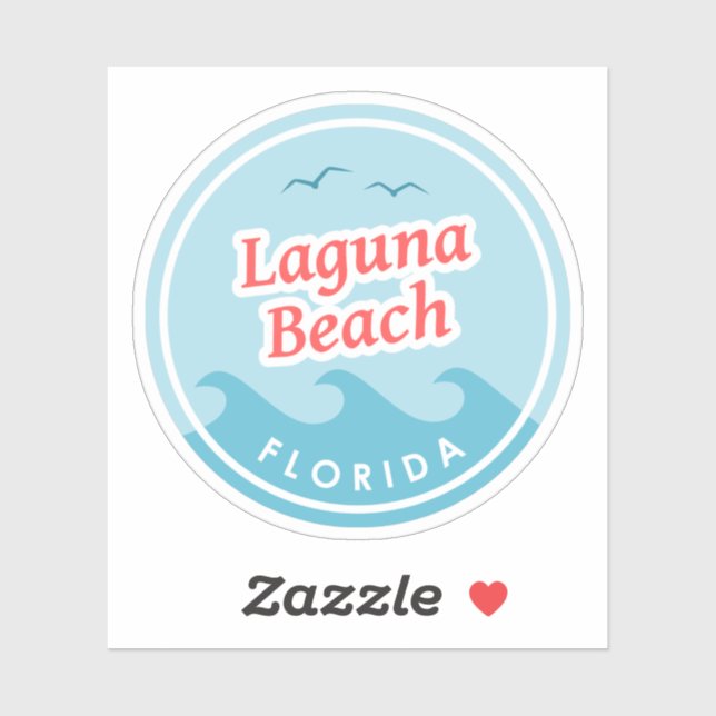 Laguna Beach Florida  Sticker (Sheet)