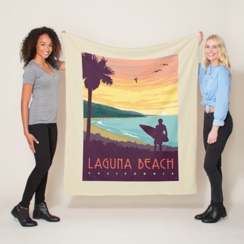 Laguna Beach  Laguna Beach Fleece Blanket