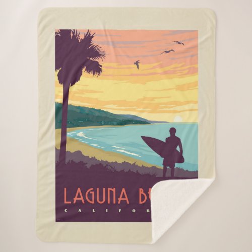 Laguna Beach  Laguna Beach Sherpa Blanket