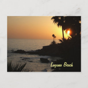Laguna Beach ocean sunset postcard