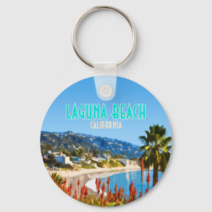 Laguna Beach Orange County California Vintage Keychain