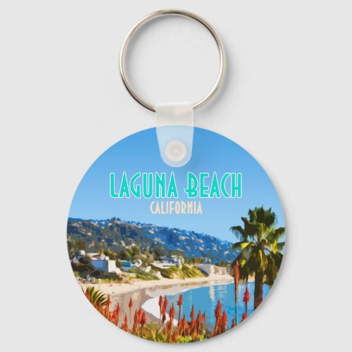 Laguna Beach Orange County California Vintage Keychain