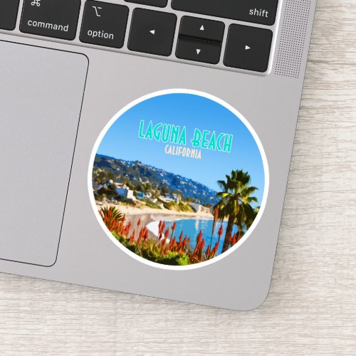 Laguna Beach Orange County California Vintage Sticker