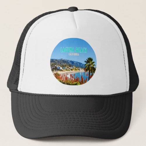 Laguna Beach Orange County California Vintage Trucker Hat