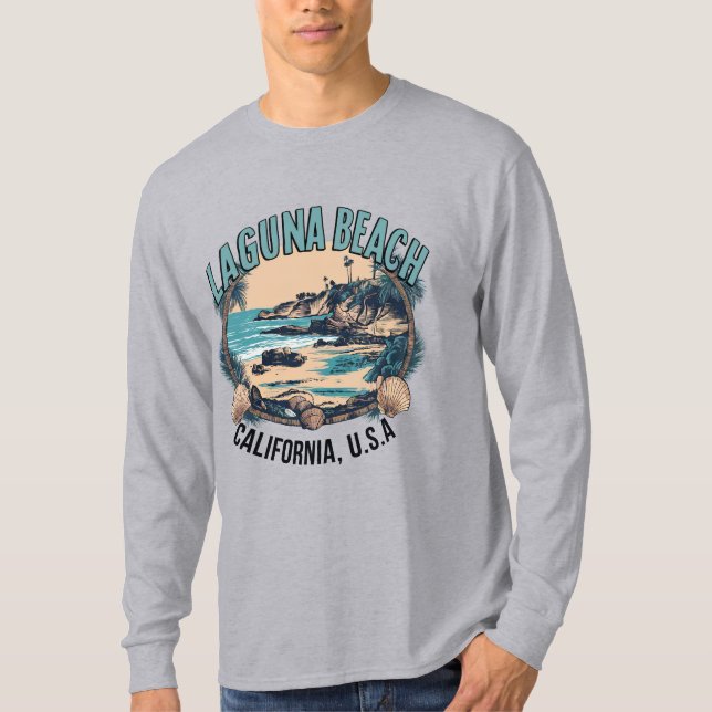 Laguna Beach Retro Vignette T-Shirt (Front)