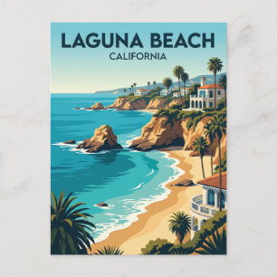 Laguna Beach USA Postcard