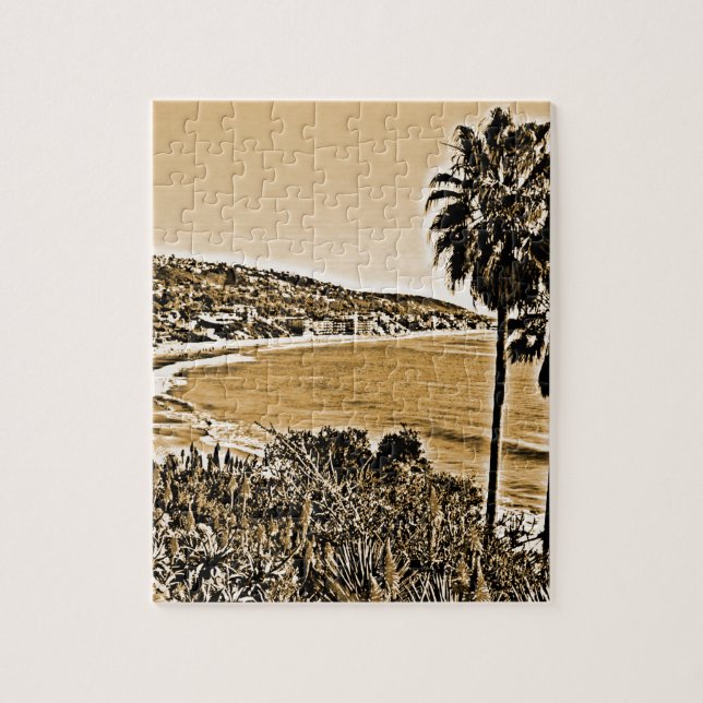 laguna beach vintage jigsaw puzzle (Vertical)