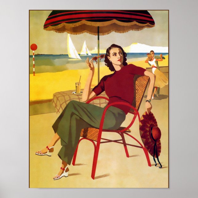 Laguna Beach Vintage Poster (Front)