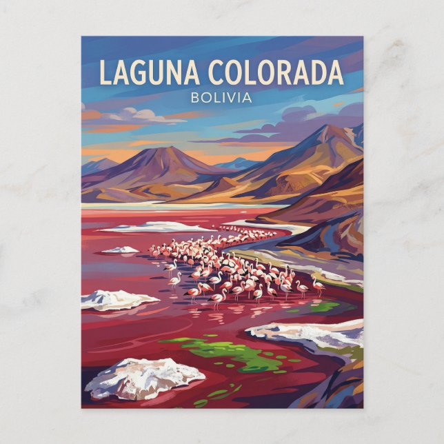 Laguna Colorada Bolivia Postcard (Front)