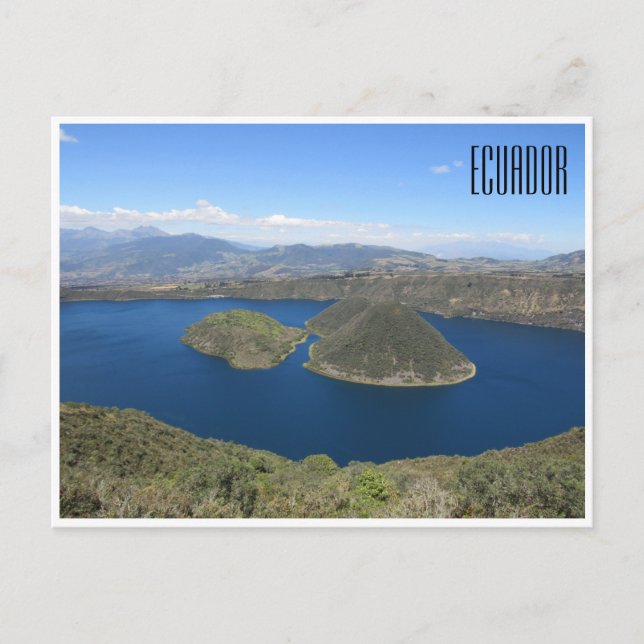 laguna cuicocha ecuador postcard (Front)