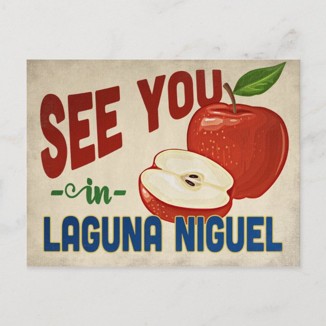 Laguna Niguel California Apple - Vintage Travel Postcard (Front)