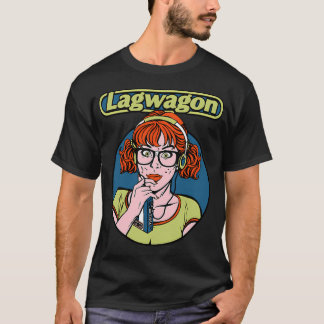 Lagwagon Cartoon Girl Punk Rock Band Graphic Desig T-Shirt