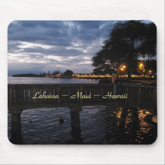 Lahaina City Lights at Sunset Mouse Pad