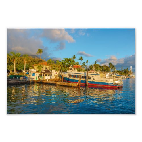 Lahaina Harbor Photo Print