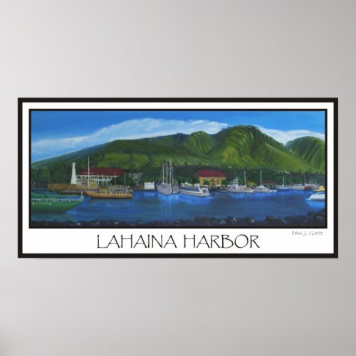 Lahaina Harbor Poster