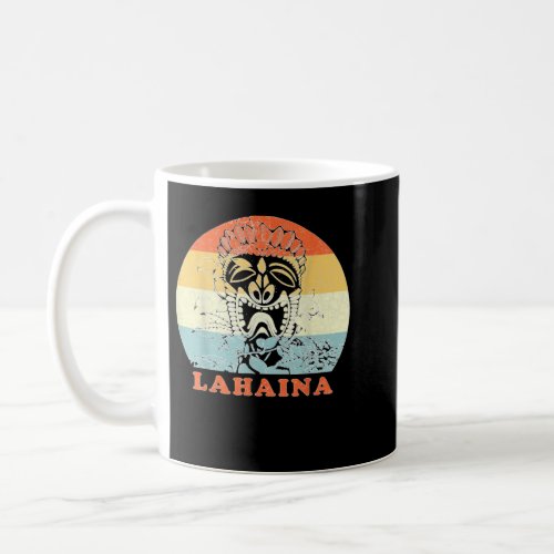 Lahaina Hawaiian Tiki Statue Vintage Retro Vacatio Coffee Mug