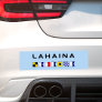 Lahaina Maui Nautical Maritime Signal Flags Bumper Sticker