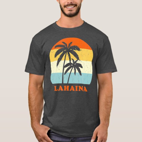 Lahaina Maui Vintage Sun  Surf Throwback Gift T_Shirt