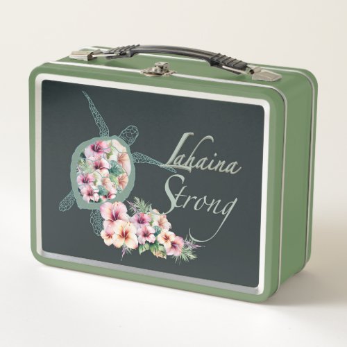 Lahaina Strong Hibiscus and Sea Turtle Lunch Box