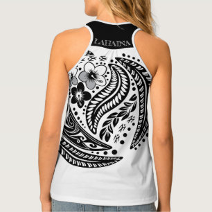 Lahaina Summer Poynesian Tribal Tank Top