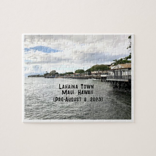 Lahaina Town, Maui, Hawaii (Pre-August 8, 2023) Jigsaw Puzzle (Horizontal)