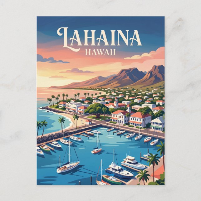 Lahaina USA Postcard (Front)