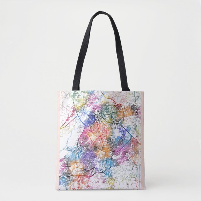 Lahore Pakistan City Map Tote Bag (Front)