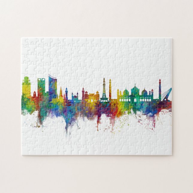 Lahore Pakistan Skyline Jigsaw Puzzle (Horizontal)