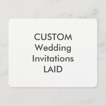 Laid 100lb 5.5" X 4.25" Wedding Invitations by APersonalizedWedding at Zazzle