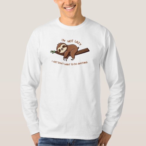 Laid_back Sloth T_Shirt