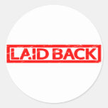 Laid back Stamp Classic Round Sticker