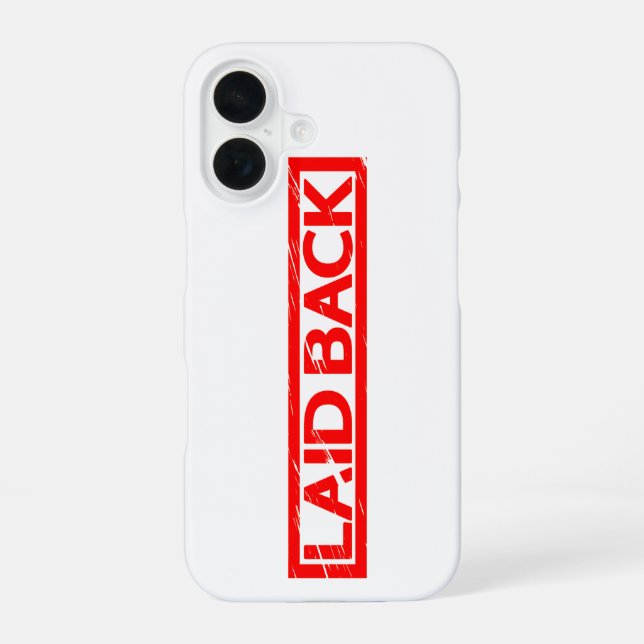 Laid back Stamp Iphone Case (Back)