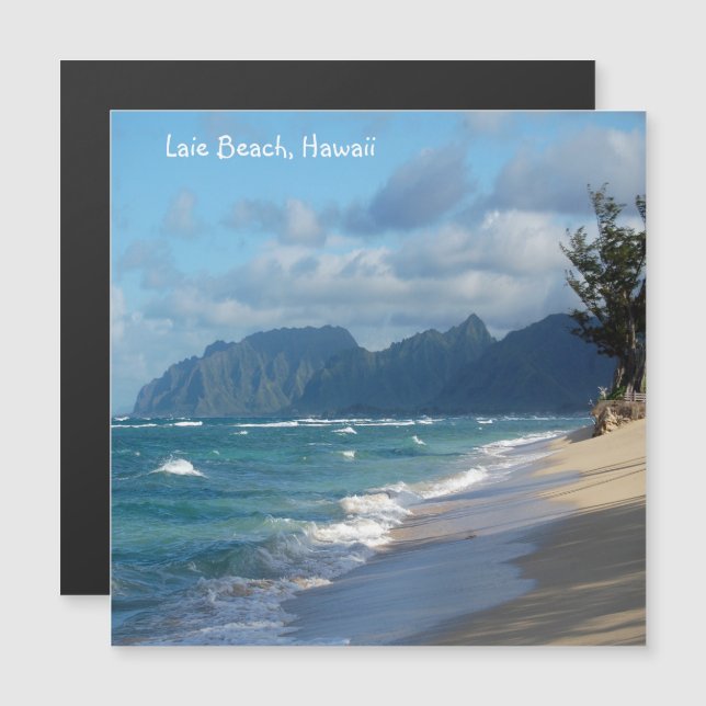 Laie Beach Hawaii  Card (Front/Back)