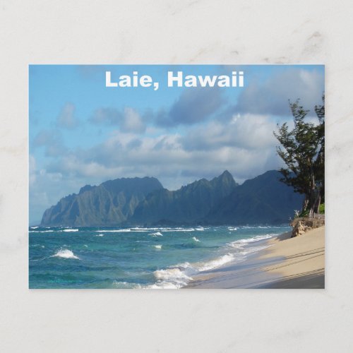 Laie Beach Hawaii Postcard