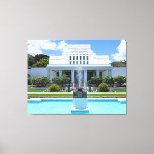 Laie, Hawaii Mormon Temple Canvas Print