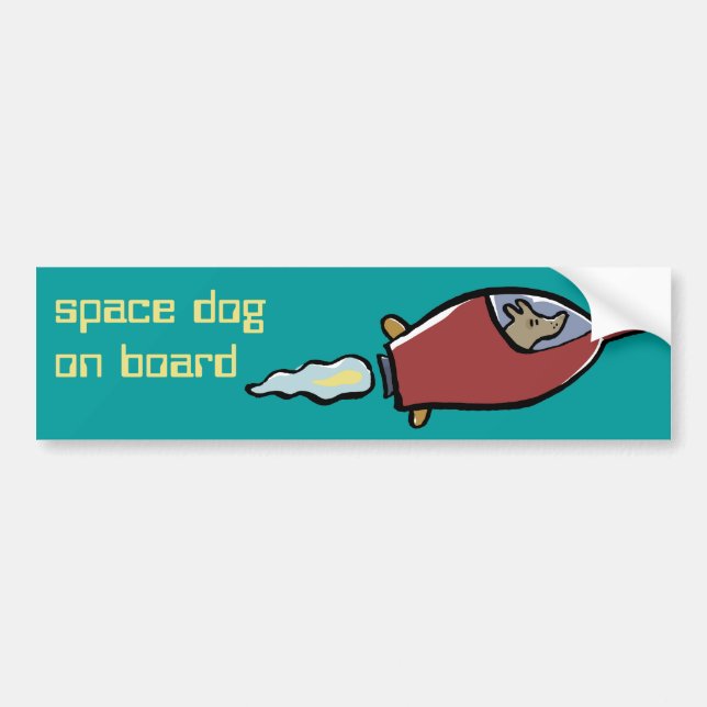 laika customizable bumper sticker (Front)