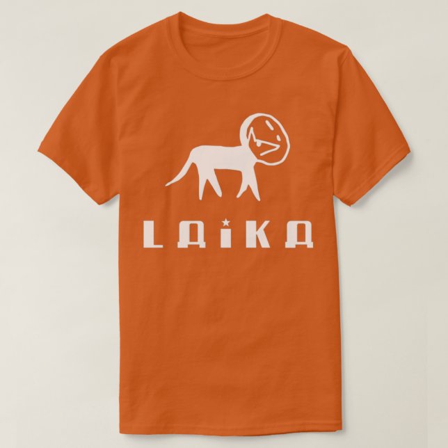 Laika Dog White T-Shirt (Design Front)