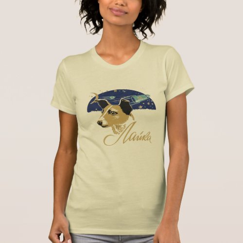 Laika first dog in space T_Shirt