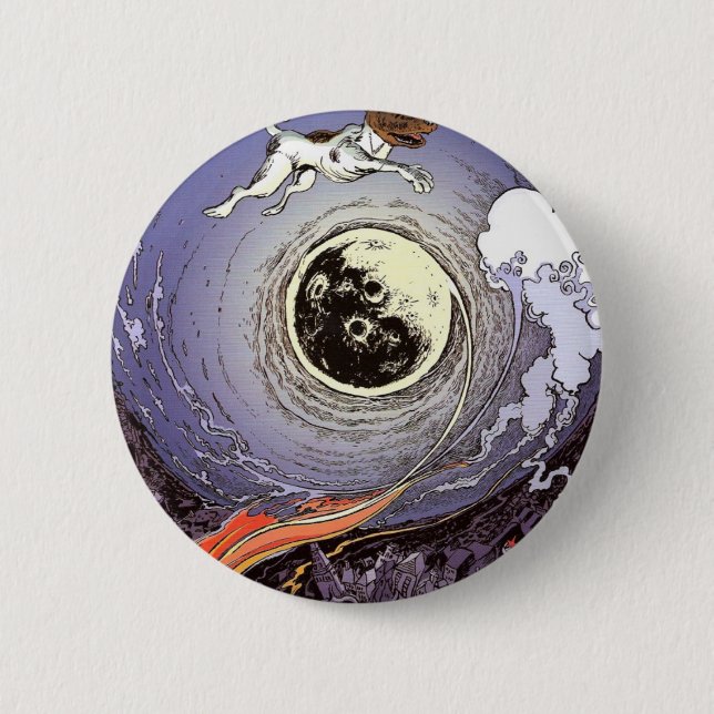 laika pinback button (Front)
