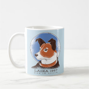 Laika Soviet Space Dog 1957 Coffee Mug