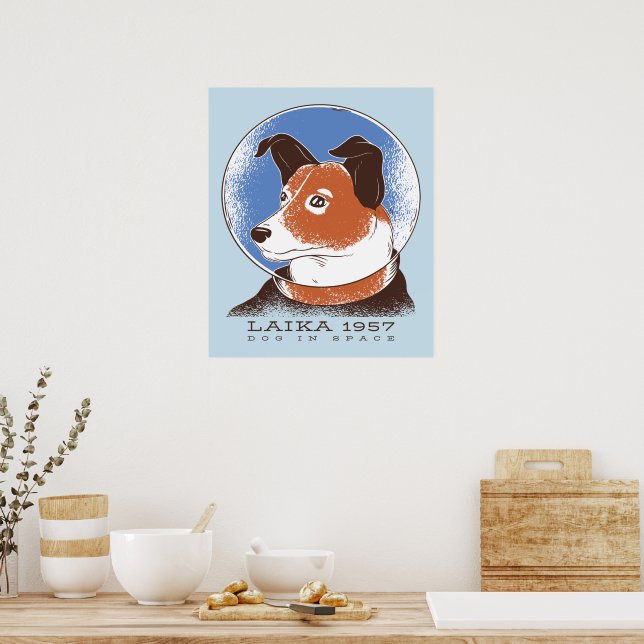 Laika Soviet Space Dog 1957 Poster | Zazzle
