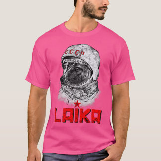Laika The CCCP Soviet Russia Super Space Rocket Do T-Shirt